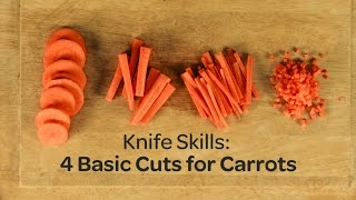 Knife Skills 4 Basic Cuts for Carrots  Yummy Ph [upl. by Travis]