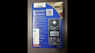 Unboxing Lux meter HIOKI FT 3425 [upl. by Sille]