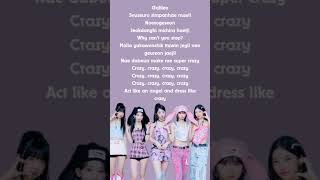 Le sserafim quotCRAZYquot lyrics lesserafim crazy [upl. by Refinnaej]