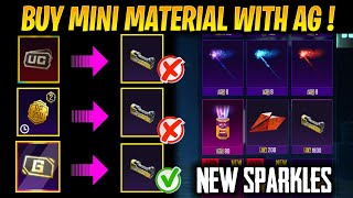 OMG😱 YOU CAN BUY UNLIMITED MINI MATERIAL WITH AG CURRENCY  NEW SPARKLES ADDED IN GAME HOW TO USE [upl. by Viscardi373]