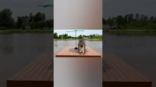 How to Build a 10x10 Floating Dock  DIY Floating Dock Construction Pt 5 shorts diy [upl. by Bertila]