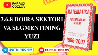 368 Doira sektori va segmentining yuzi  32  dars [upl. by Pelmas]