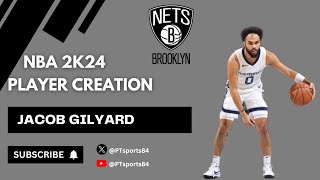 Jacob Gilyard  Brooklyn Nets  Two Way Contract Player  nba2k24 Player Creation  Full Edit [upl. by Pennebaker177]