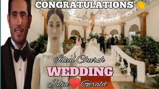 Just NowJulia Barretto and Gerald Anderson The GrandampGlamorous Church Wedding [upl. by Enitsirc255]