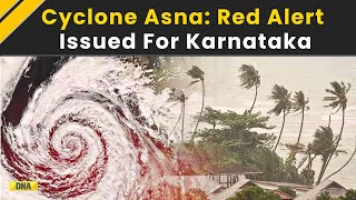 Cyclone Asna Update IMD Forecasts Very Heavy Rains In Gujarat Issues Red Alert For Karnataka [upl. by Crisey722]