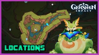 How to go to Gluttonous Yumkasaur Mountain King Location  v50 Guide  Genshin Impact [upl. by Nomyar]