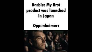 Barbenheimer meme  oppenheimer barbenheimer barbie cillianmurphy memes meme [upl. by Maice]