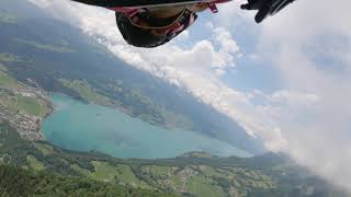 Wingsuit flight Walenstadt Switzerland with Geraldine Fasnacht [upl. by Wharton]