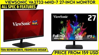 ViewSonic VA2732MHD7 27inch SuperClear IPS Monitor Launched  All Spec Features And More Details [upl. by Adali]