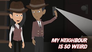 Weird Neighbour Horror Story  Part II  Animated Stories In Hindi [upl. by Eleira]