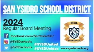 SYSD Board Meeting 111424 [upl. by Navarro]