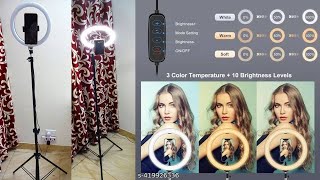 LED Ring Light with Tripod Stand Color Modes for Makeup Reels Vlogging YouTube and Many More [upl. by Ayekal]