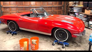 First Car Wash in years for the 1963 Corvette [upl. by Stedman936]