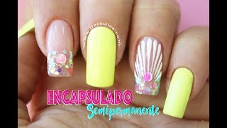 Clase 27 Encapsulado en Semipermanente ♥ Deko Uñas  Nail art [upl. by Ambert]