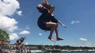 Skaneateles High School graduation diving into the lake a longtime tradition [upl. by Nnyllatsyrc977]