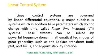 Introduction to Nonlinear Control System [upl. by Clements]