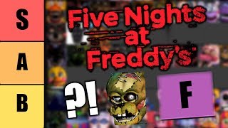 FNAF TIER LIST [upl. by Sapowith]