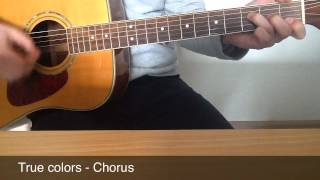 True Colors  Guitar Lesson [upl. by Assirahs]