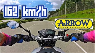 Yamaha MT 03 Full system Arrow  Test ride [upl. by Samanthia]