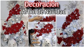 COMO DECORAR ÁRBOL DE NAVIDAD ELEGANTE Y FÁCIL [upl. by Heigho173]