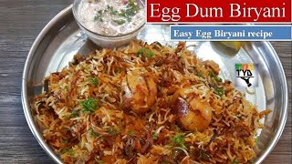 अंडा बिरयानी बनाने की आसान विधि  Egg Dum Biryani  Egg Biryani Restaurant style  Easy egg biryani [upl. by Etessil616]