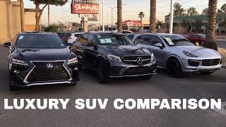 2018 Lexus RX 350 vs Porsche Cayenne vs Mercedes Benz GLE Best Luxury SUV [upl. by Iarised]