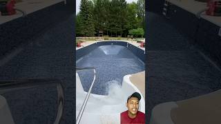 KOLAM BERENANG KERING pool swimminghack satisfying pooling automobile poolcleaner water [upl. by Dnamra]