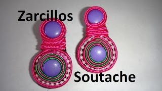 Zarcillos Soutache fácil usando pega en Español diy [upl. by Nailluj802]