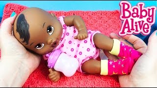 Baby Alive Luv n Snuggle Doll and Our Generation Star Sock Set Unboxing [upl. by Market]