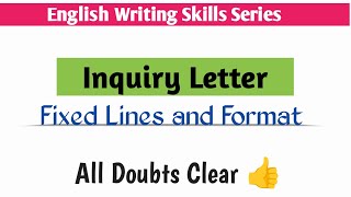 letter for making an inquiry  inquiry letter Format class 10 Cbse 2024  letter writing English 🔥 [upl. by Seow]