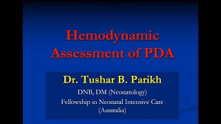 POCUS Session 5 Hemodynamic Assessment of PDA in a Neonate [upl. by Weissberg]