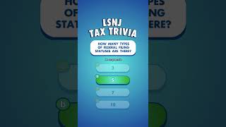 LSNJ TAX TRIVIA—How many types of federal filing statuses are there legalservices tax [upl. by Atnima]