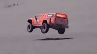 Robby Gordon amp Johnny Campbell spectator video from the 2012 Dakarmpg [upl. by Atteyram]