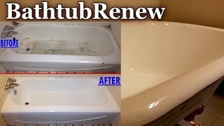 Bathtub Renew Reglazing Refinishing Porcelain Resurfacing [upl. by Ramyar798]