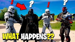 What Happens if Boss Foundation Meets Boss Darth Vader amp Stormtroopers Fortnite [upl. by Annuhsal779]