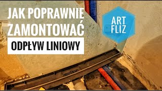 Jak poprawnie zamontować odpływ liniowy  wykonanie ArtFliz [upl. by Machos]