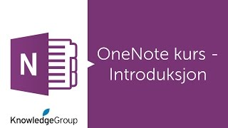 OneNote kurs  Introduksjon  Norsk 2016  2013  2010 [upl. by Paschasia744]