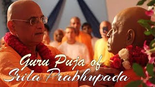 Guru Puja of Srila Prabhupada  HH Bhakti Charu Swami Maharaj [upl. by Latsryk350]