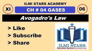 avogadro law class 11 chemistry  avogadros law chapter 4 fsc chemistry part 1 in urdu [upl. by Eiroc]