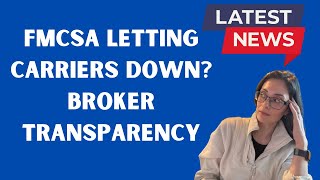 FMCSA Letting Carriers Down Again Broker Transparency Bankruptcies and Layoffs in Trucking [upl. by Drahsir95]