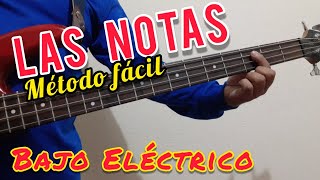 ¿ Cómo UBICAR TODAS LAS NOTAS en el BAJO Eléctrico   Método Fácil para Principiantes [upl. by Lynsey]