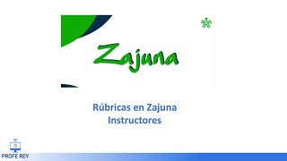 Rúbricas en Zajuna instructores [upl. by Sialac]