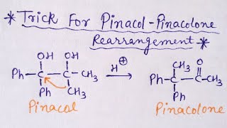 Trick for Pinacol Pinacolone Rearrangement [upl. by Luciano678]