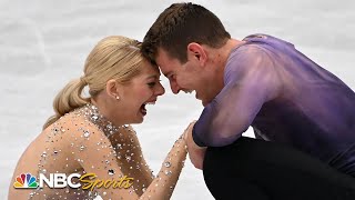 Knierim and Frazier win historic gold 43 years in the making at Worlds  NBC Sports [upl. by Uticas445]