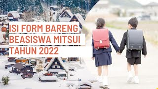 Step by step isi Form registrasi Beasiswa Mitsui Bussan 2022 [upl. by Oram]