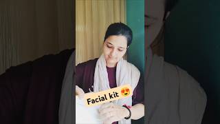 Facial kit for diwali 🎇🪔😍shortvideo youtubeshorts [upl. by Lugo]