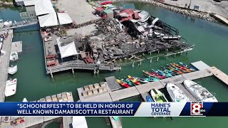 quotSchoonerfestquot to be held in honor of destroyed Damariscotta restaurant [upl. by Nnaeilsel]