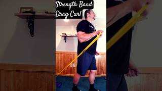 Biceps Workout at Home  Strength Band Drag Curl biceps bicepsworkout [upl. by Jaban]