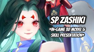 ONMYOJI SP ZASHIKI INGAME 3D MODEL amp SKILL PRESENTATION CVVA  JUNKO TAKEUCHI [upl. by Anirbaz]