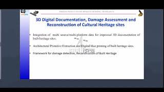 Geospatial Technology for documentation anddamage detection of built Heritage [upl. by Airetnohs]